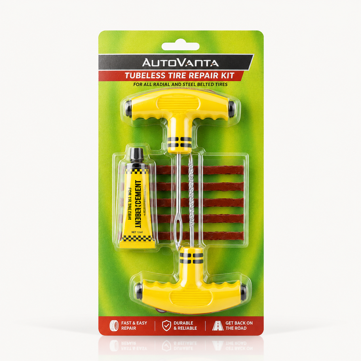 Tubeless Tire Repair Plug Kit – Emergency Puncture Repair Tool