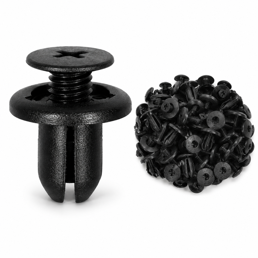 Universal Push Retainer Clip Kit – 120-Piece Mixed Automotive Fastener Set