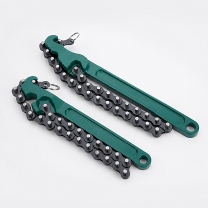 Heavy-Duty Chain Oil Filter Wrench – 8, 12 & 16 Inch Removal Tool