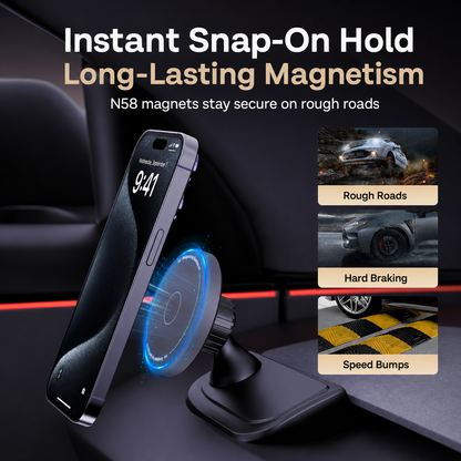 A-Pillar MagSafe-Compatible Phone Mount for Refreshed Tesla Model 3 2024–2026 & Model Y 2025–2026