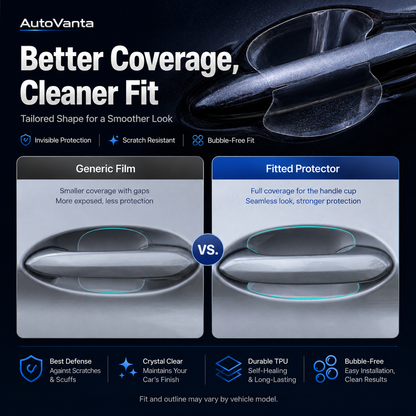 Clear Car Door Handle Protector Film – Anti-Scratch Paint Guard