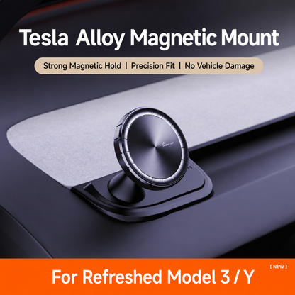 A-Pillar MagSafe-Compatible Phone Mount for Refreshed Tesla Model 3 2024–2026 & Model Y 2025–2026