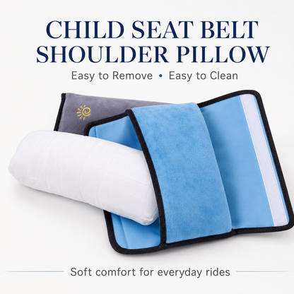 Soft Suede Seat Belt Shoulder Pad – Car Travel Comfort Cushion