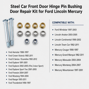 Steel Front Door Hinge Pin Bushing Repair Kit for Ford Lincoln Mercury