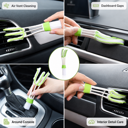 Car Interior Detailing Brush Set – Soft Brushes for Vents & Dashboard