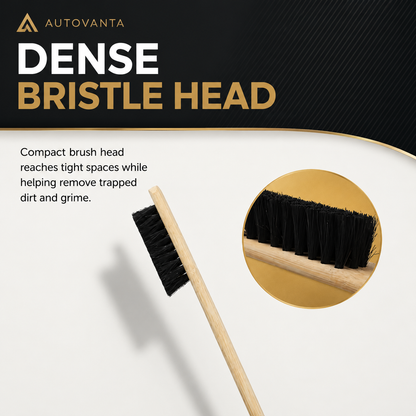 Long-Handle Car Detailing Brush – Wheel & Engine Cleaning Tool