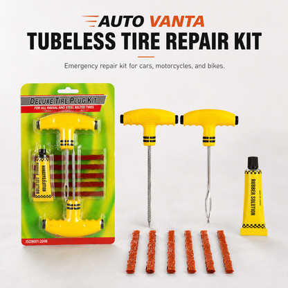 Tubeless Tire Repair Plug Kit – Emergency Puncture Repair Tool