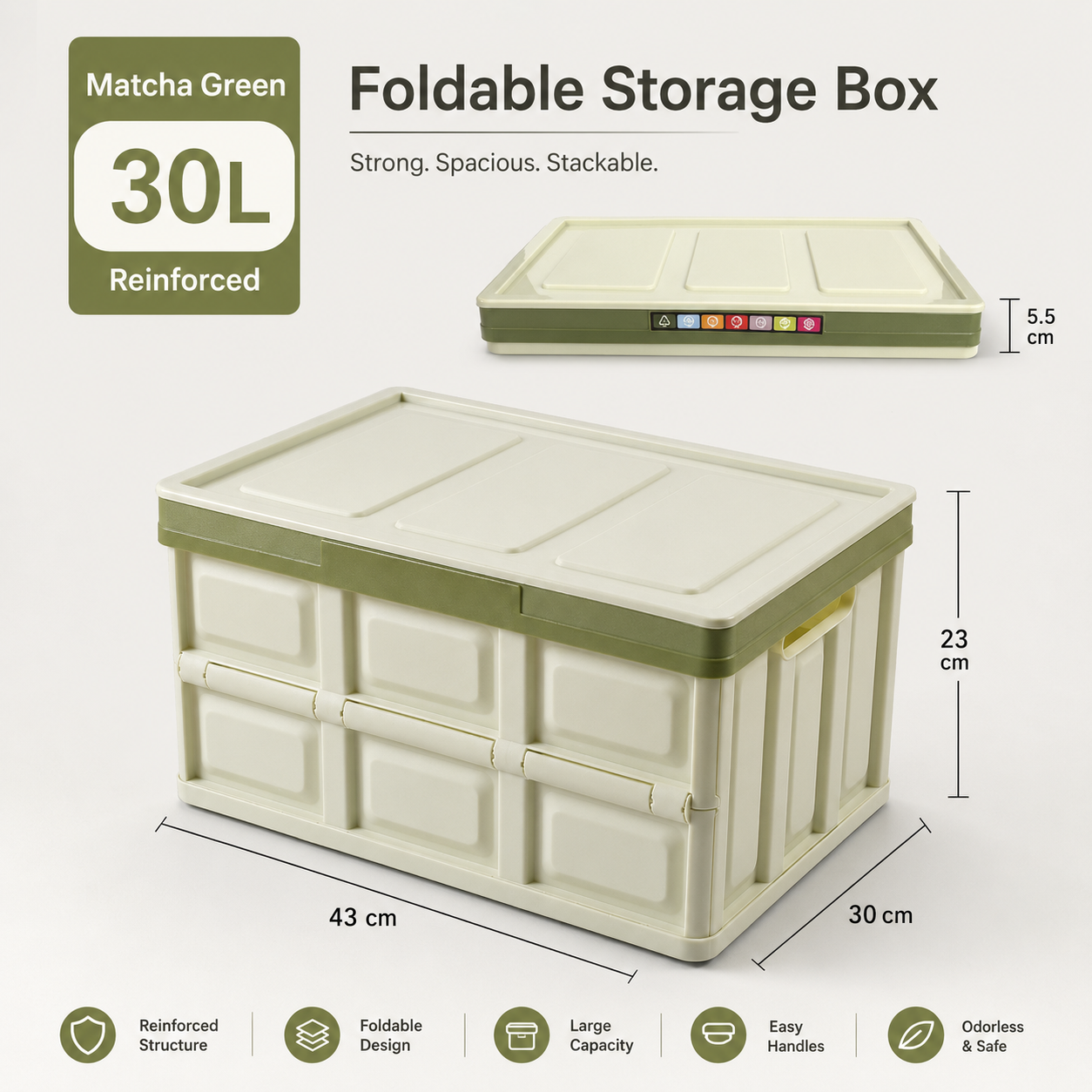 Foldable Trunk Organizer – Collapsible Cargo Storage Box