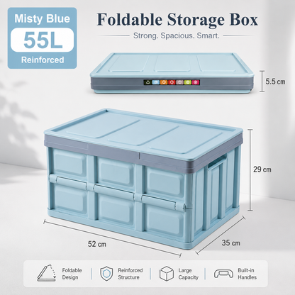 Foldable Trunk Organizer – Collapsible Cargo Storage Box