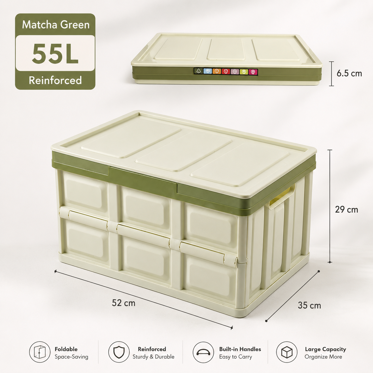 Foldable Trunk Organizer – Collapsible Cargo Storage Box