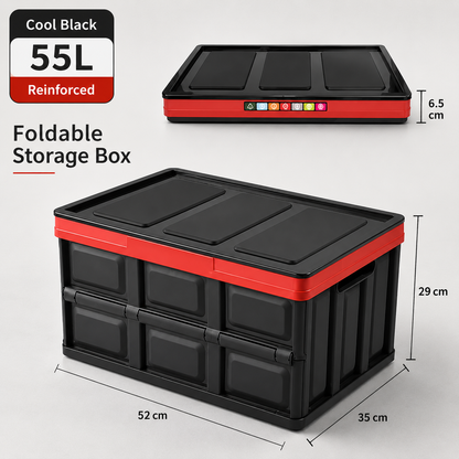 Foldable Trunk Organizer – Collapsible Cargo Storage Box