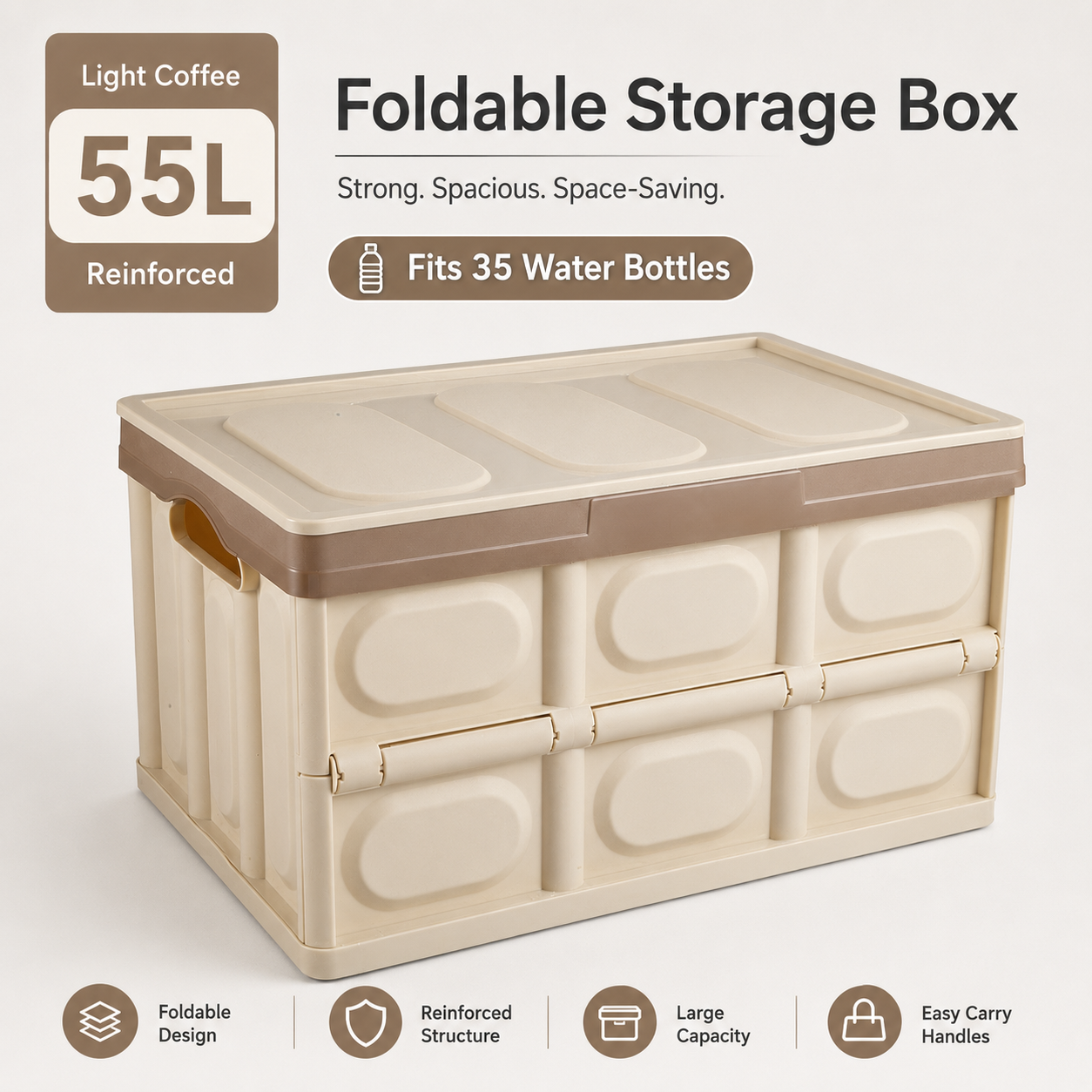 Foldable Trunk Organizer – Collapsible Cargo Storage Box
