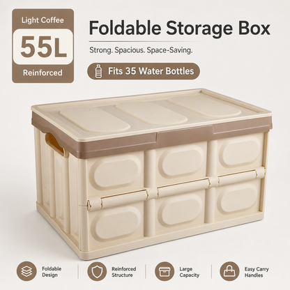 Foldable Trunk Organizer – Collapsible Cargo Storage Box