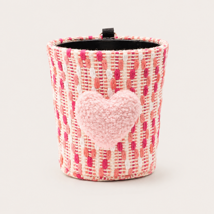 Woven Heart Car Trash Can – Hanging Interior Organizer