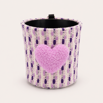 Woven Heart Car Trash Can – Hanging Interior Organizer