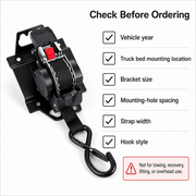 Retractable Ratchet Tie-Down System for Selected Ford F-150 Trucks – Single Unit