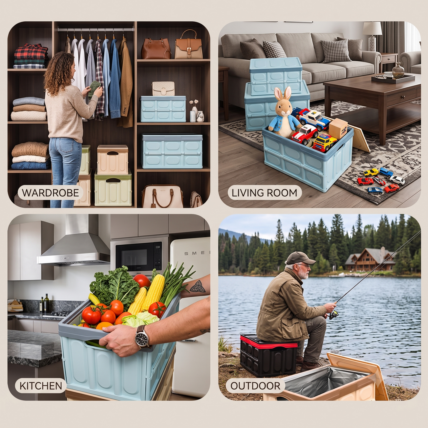Foldable Trunk Organizer – Collapsible Cargo Storage Box