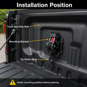 Retractable Ratchet Tie-Down System for Selected Ford F-150 Trucks – Single Unit