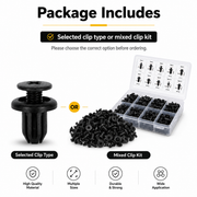 Universal Push Retainer Clip Kit – 120-Piece Mixed Automotive Fastener Set