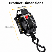 Retractable Ratchet Tie-Down System for Selected Ford F-150 Trucks – Single Unit