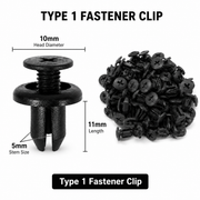 Universal Push Retainer Clip Kit – 120-Piece Mixed Automotive Fastener Set
