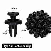 Universal Push Retainer Clip Kit – 120-Piece Mixed Automotive Fastener Set