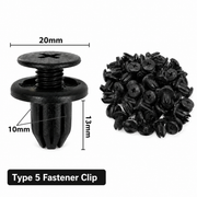 Universal Push Retainer Clip Kit – 120-Piece Mixed Automotive Fastener Set