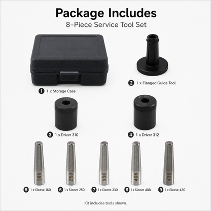 Basic use guide for fuel injector seal installation tool kit