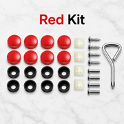 Universal License Plate Screw & Cap Kit – US-Style Mounting Hardware