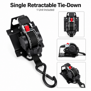 Retractable Ratchet Tie-Down System for Selected Ford F-150 Trucks – Single Unit
